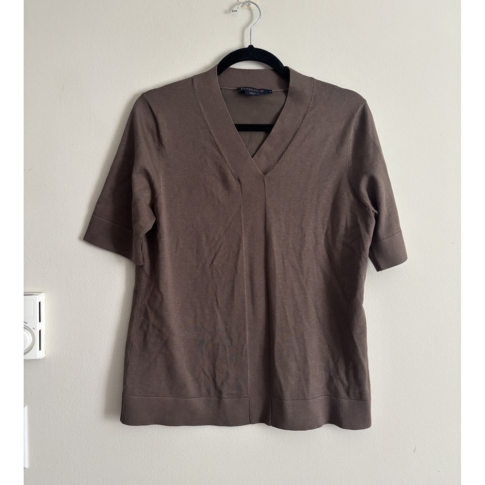Pendleton Classic Silk Blend Lightweight Knit Top… - image 1
